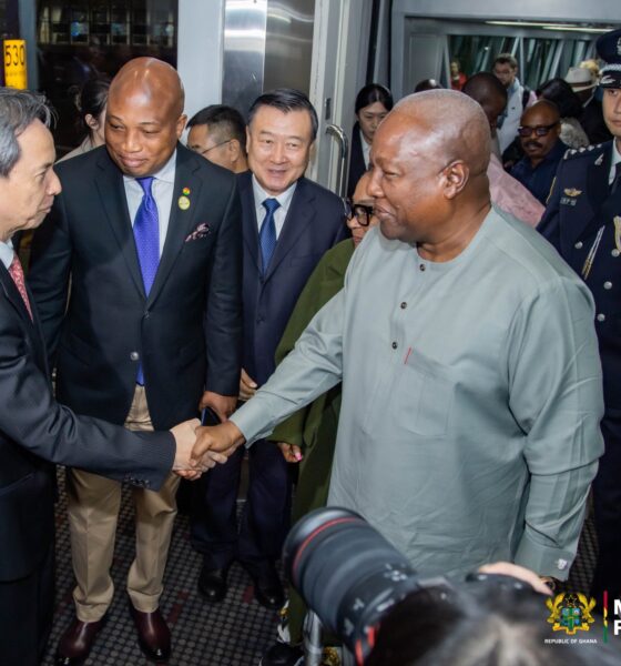 The President of the Republic of Ghana and African Union Champion for Gender and Development Issues, His Excellency John Dramani Mahama has arrived in Beijing, China