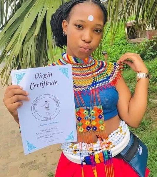 A certificate awarded to a virgin graduate in March.