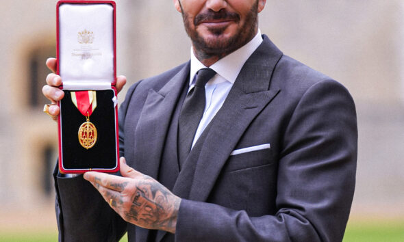 King Charles III knighted David Beckham at Windsor Castle on Tuesday, honoring his legendary soccer career with Manchester United and England